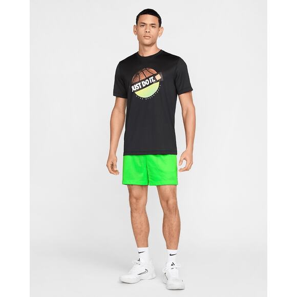 Nike Mens Size S Dri FIT 5" Mesh Basketball Shorts Pockets Neon Green HV1880 398 - Picture 6 of 15